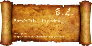 Baráth Lizandra névjegykártya